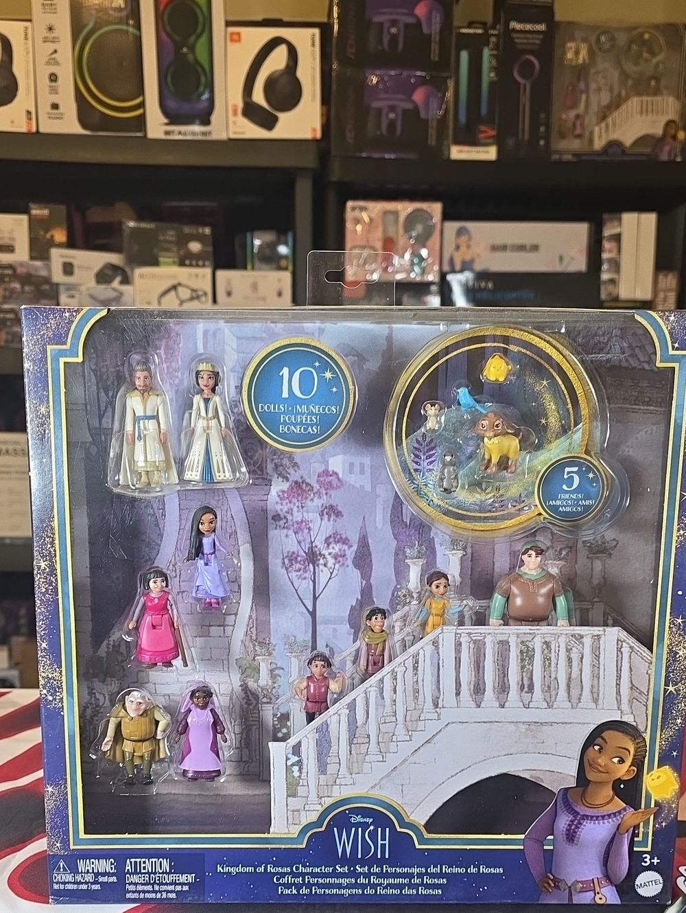 Disney Wish Kingdom of Rosas Character Set - 10 Dolls 5 Friends!! FACTORY SEALED